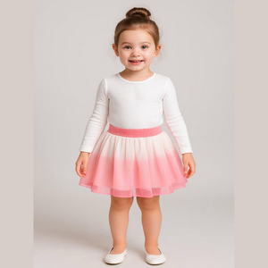 Pink Ombre tulle skirt. 2T